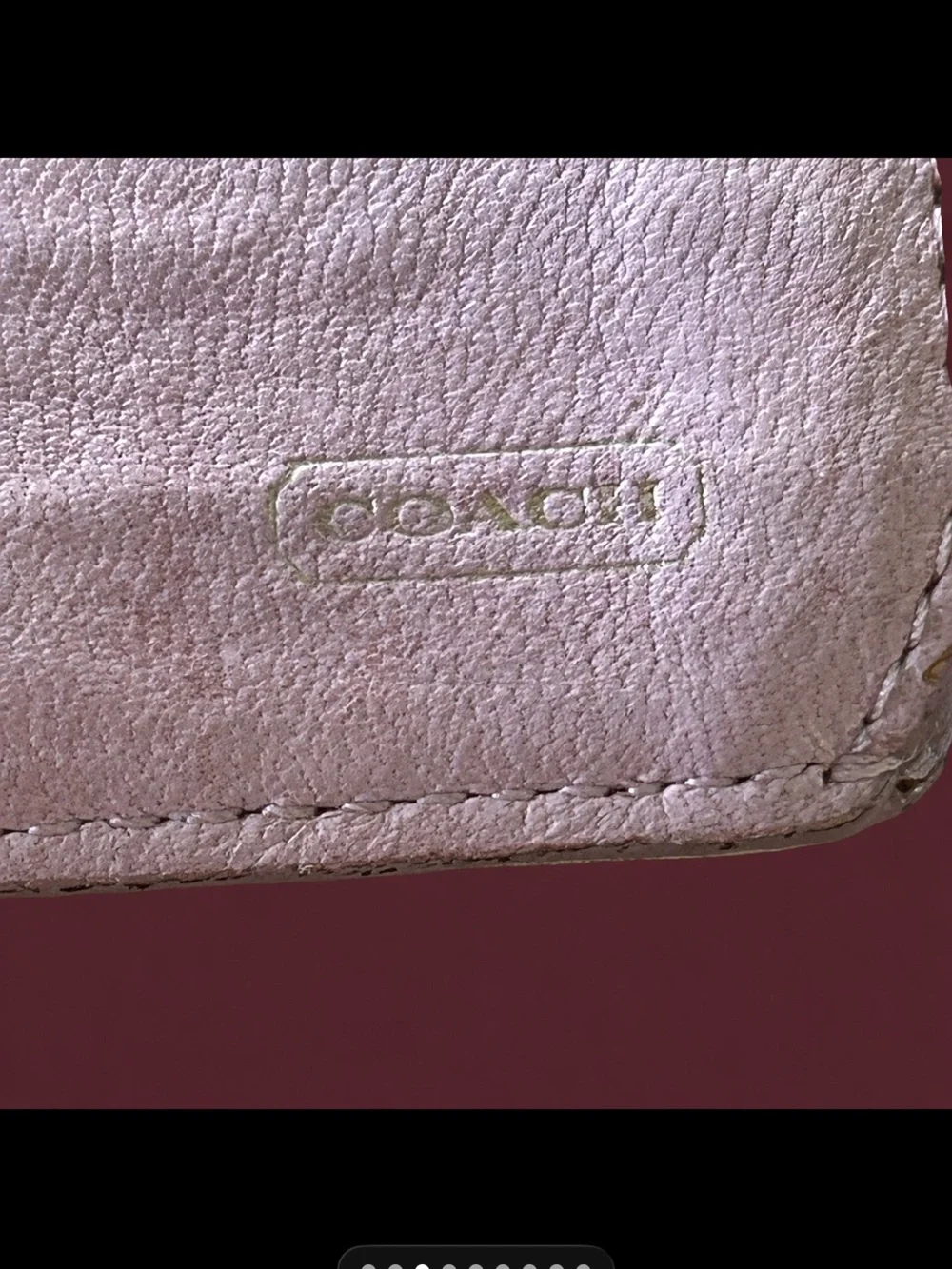 Coach Horse & Carriage Wallet (with minor stains)